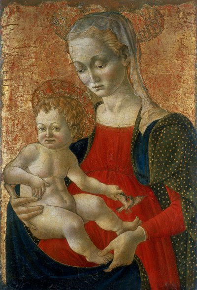 Madonna col Bambino, c.1440-1460 da Master of Pratovecchio attr.to Master of Pratovecchio attr.to